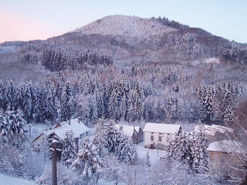 Le Creux wandelen winter Vogezen