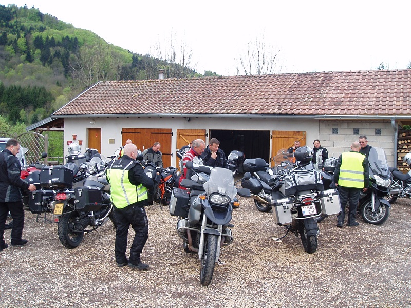 Le Creux motor-rijden Vogezen