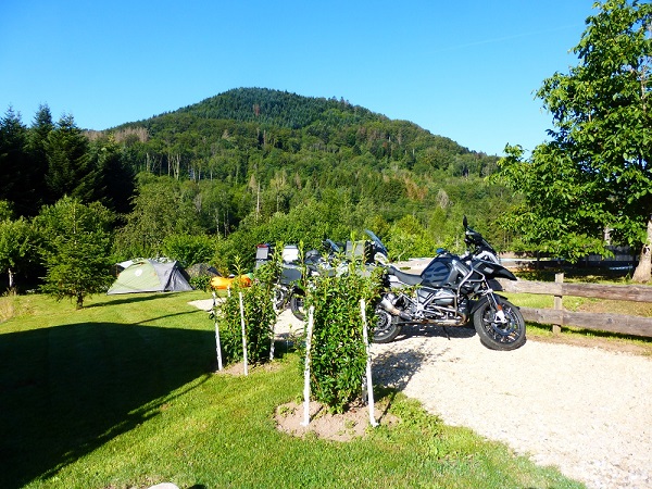 motor rijden Vogezen camping Le Creux